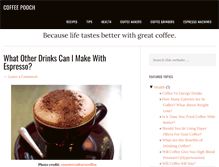 Tablet Screenshot of coffeepooch.com